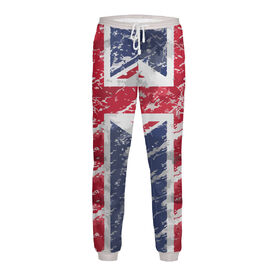 Мужские спортивные штаны с принтом Union Jack в Рязани,  |  | Тематика изображения на принте: 