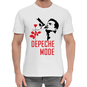 Мужская хлопковая футболка с принтом Depeche Mode в Рязани,  |  | 