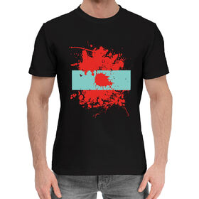 Мужская хлопковая футболка с принтом Dexter Blood в Тюмени,  |  | Тематика изображения на принте: 