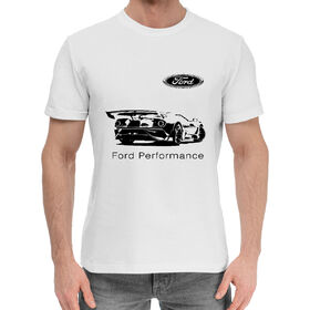 Мужская хлопковая футболка с принтом Ford Performance в Кировске,  |  | 